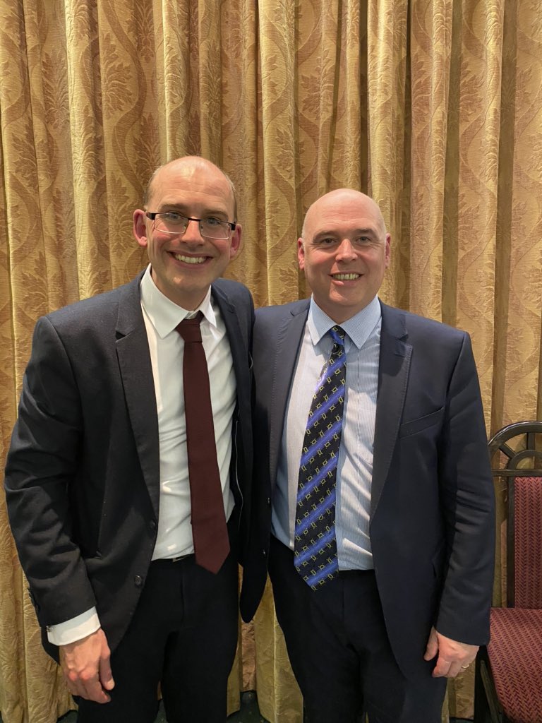 joseph_ALUK's tweet photo. A very tasty dish of roast lamb at the #WelshCPC20 dinner and a chance to catch up with @PaulDaviesPembs . Really pleased to hear him committing to deliver a #CleanAirAct in the first 100 days of @WelshConserv led government https://t.co/wbVdyfF8OM