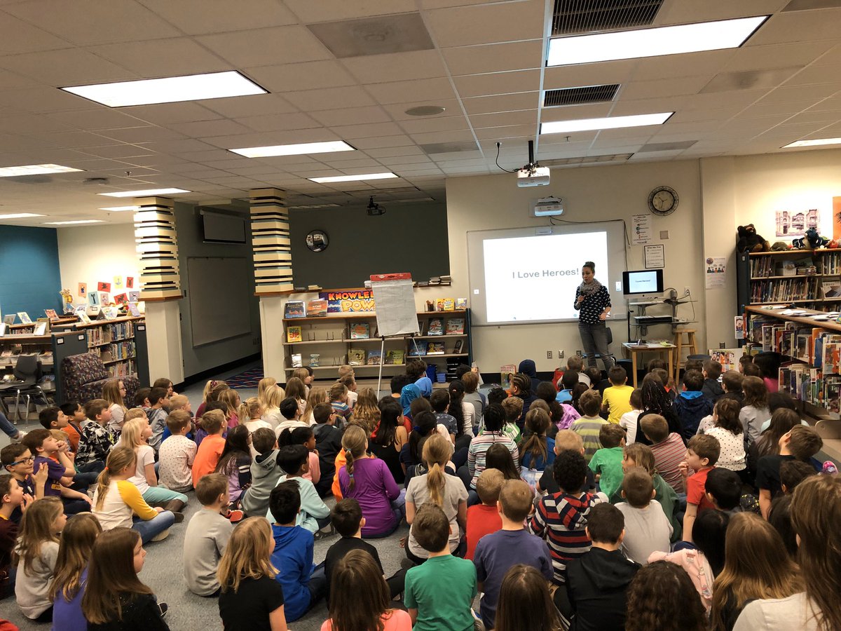 MN author Sarah Warren visited Parkview last week-her books focus on real life super hero’s. She built excitement around reading and writing to our students. Thank you to PTO for supporting this great opportunity!!
