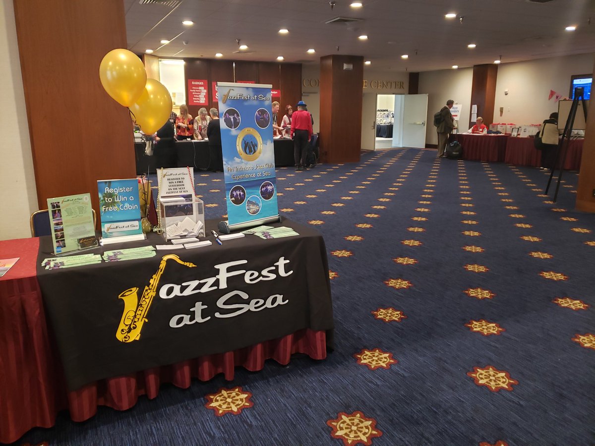 JazzFestAtSea's tweet photo. If you're attending Jazz Bash by the Bay this weekend, stop by our table and sign up for your chance to win a free cabin on our cruise to Canada/ New England in October! https://t.co/hZZajbfm6L