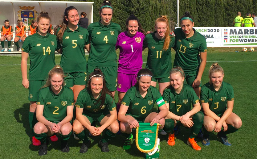 IrelandFootball's tweet photo. REPORT | #IRLWU19 🇮🇪 get through first of two friendlies with 🇷🇺 by securing a 2-0 win

Full Report 👉 https://t.co/btCGnRozxP

#COYGIG https://t.co/2LopvkLztA
