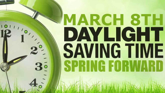 FirstUnitedCM's tweet photo. Don't forget to "spring forward" on Saturday night by moving your clocks forward one hour! https://t.co/5WGCF9ga4L