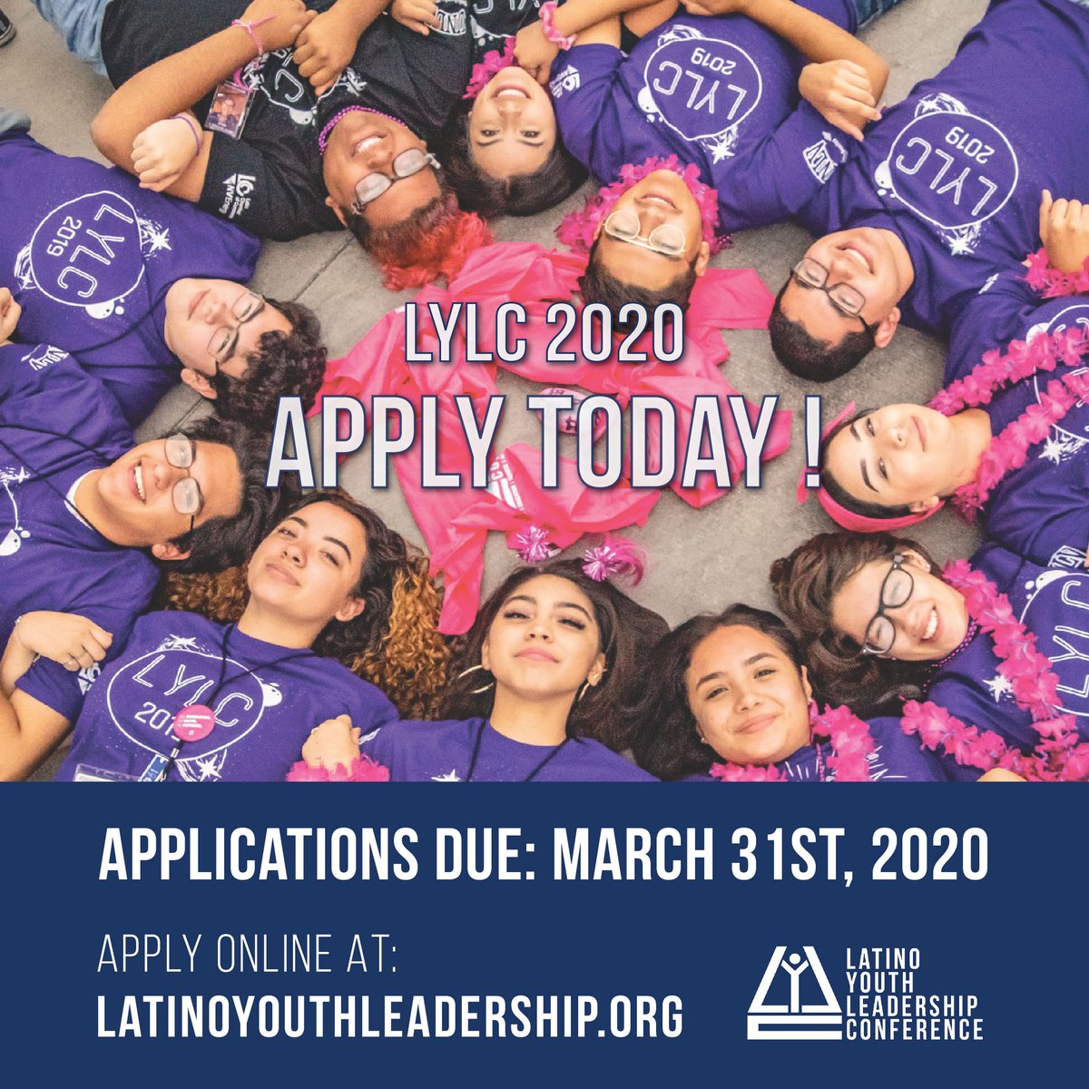 _lylc_'s tweet photo. The 27th annual LYLC is still accepting applications until the end of the month! This 6 day, free summer conference is open to all high school juniors and seniors.
.
.
Apply online today at https://t.co/eHTc10v8Ja before March 31st, 2020!
#LYLC2020 #LYLC #ShineBright #roadto27 https://t.co/FZSNXfqyfA