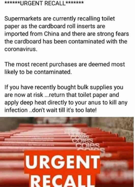 #BreakingNews #coronvirusuk #UrgentRecall