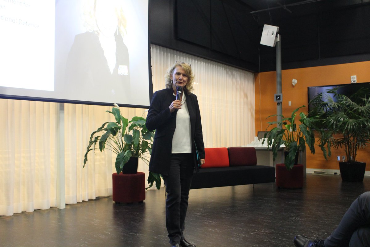 karenmccrimmon's tweet photo. A great #InternationalWomensDay celebration with @ericsson in #Kanata with their #DareToDream theme! It was my pleasure to share my successes &amp; challenges both in the military &amp; politics and I look forward to seeing your successes in the years to come! https://t.co/1t7pFTw2uF