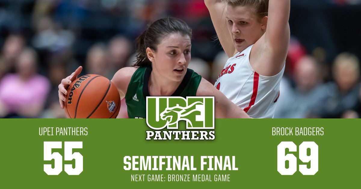 FINAL | <a href="/brockbadgers/">Brock Badgers</a> 69 - #Panthers 55

Dust ourselves off and prepare for the BRONZE MEDAL game!🥉

#GoPanthersGo | #Basketball | #Nationals