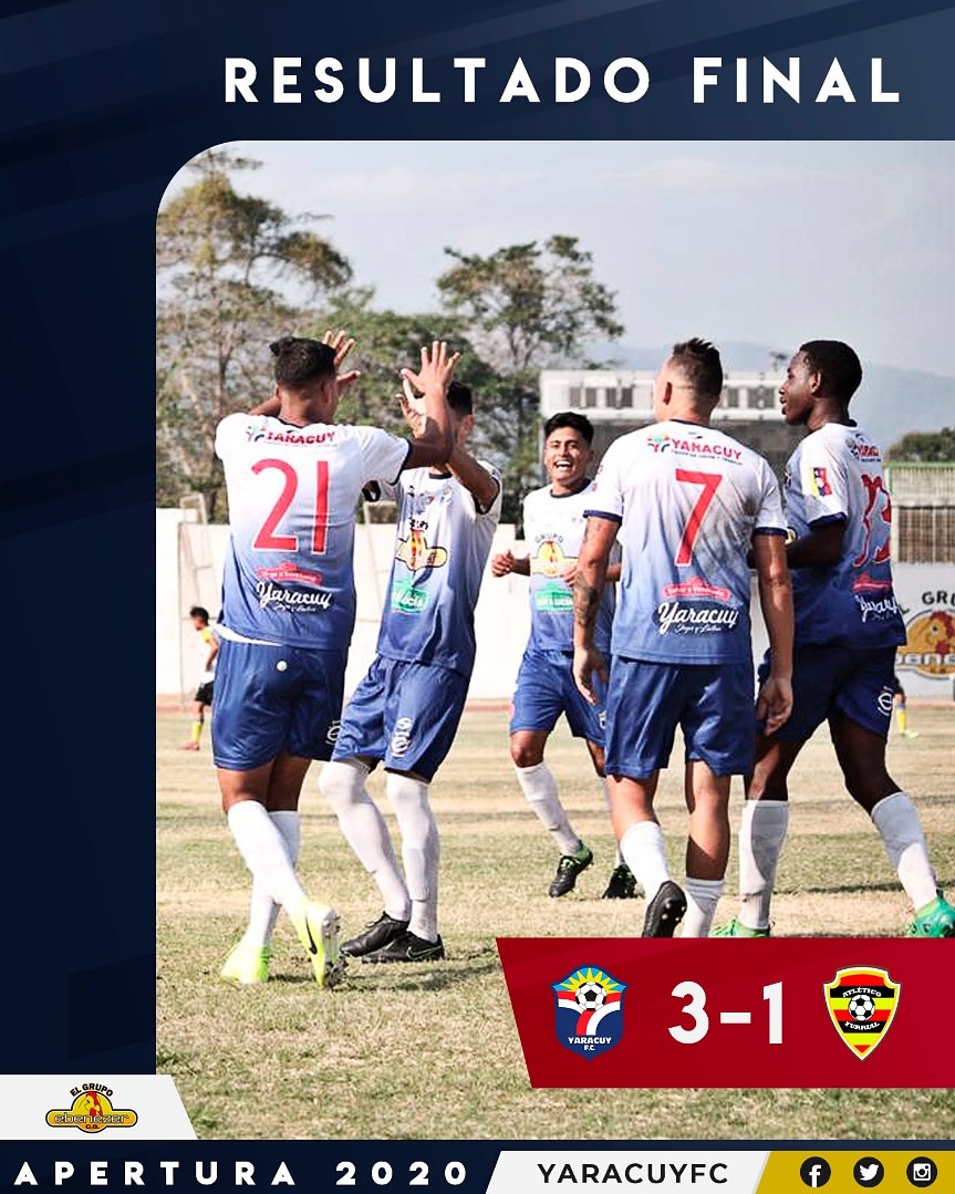 YaracuyFC's tweet photo. 📍Resultado Final | #YaracuyFC 3-1 @AtlFurrial
⚽ Stibenson Herrera 41', Framber Villegas 45+3', Víctor Viez 47' (Yar); Anderson Castillo (Fur)
#KickSoccerCoin🏆
🔴⚪🔵 https://t.co/kzLCs46PIW