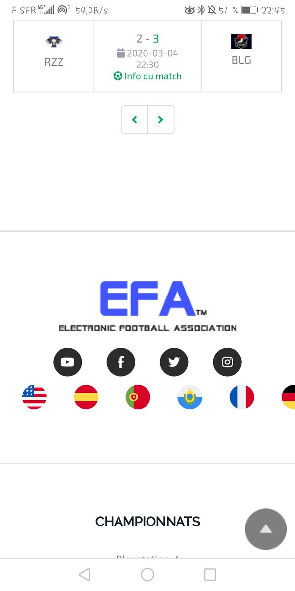 Résultats de la 3ème et 4ème journée ligue 1 EFA FRANCE
Bravo à toutes les équipes et continuons sur cette lancé <a href="/EfaXbox/">EFA ProClubs XBOX</a> <a href="/esport_squad/">ESPORT_SQUAD</a> @ELS_Mbappe @Venxiaaclubpro <a href="/fc_toho/">FC TOHO</a> @Lissenkooo