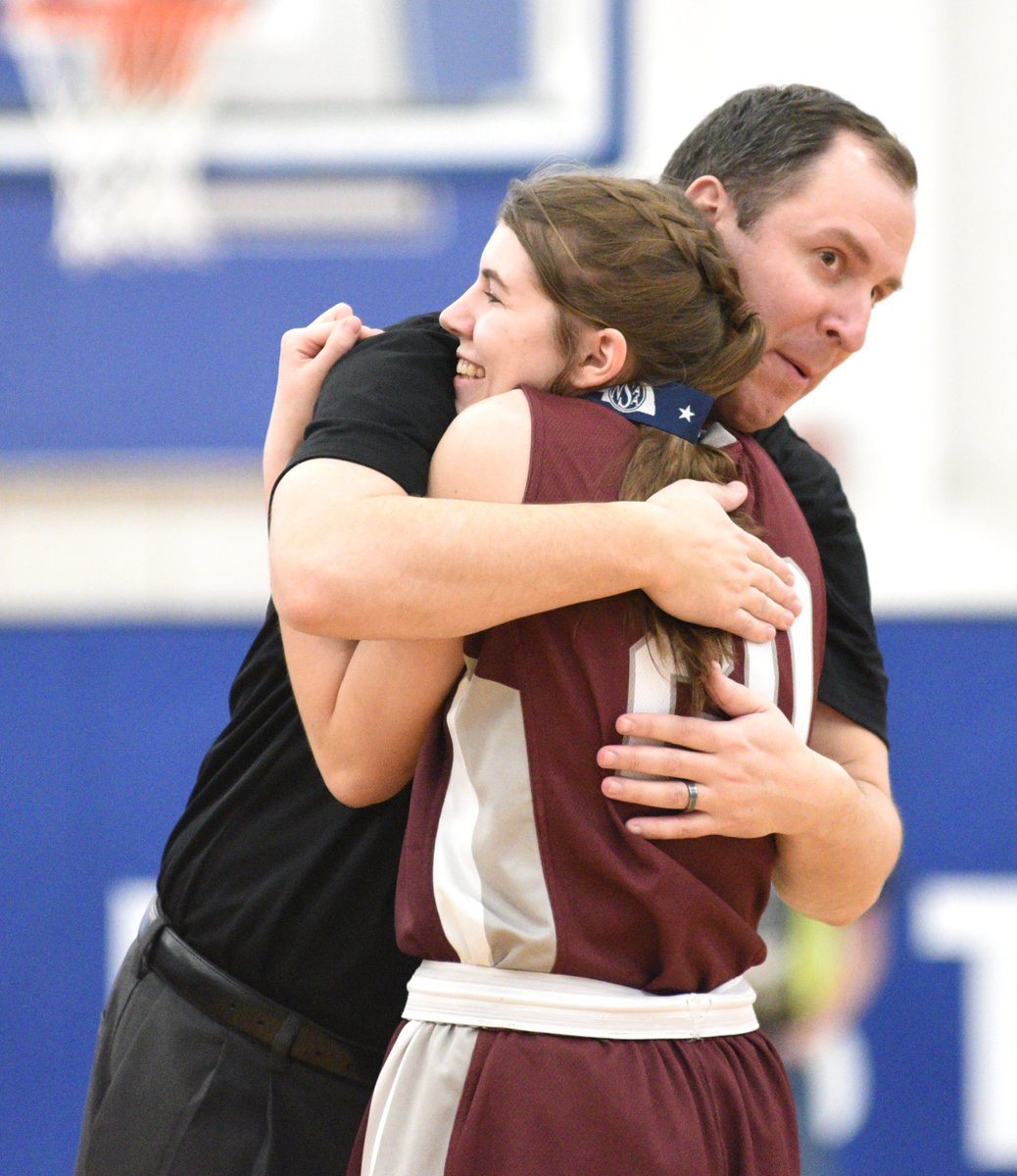 jhoeck's tweet photo. Final game for Crofton's four seniors: Elyssa Tramp, Alexis Arens, Ryah Ostermeyer and Keirra Vornhagen

Coach Aaron Losing — "We talked to the kids last night and this morning about, 'Lets show up and make sure we play this game for the seniors, and lay it out on the line." https://t.co/19p8Cg11OG
