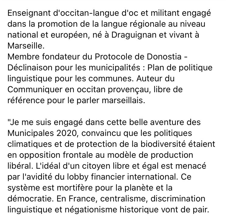 DeboutMarseill2's tweet photo. Nous poursuivons les présentations de la liste avec Pèire BRÉCHET, du Parti Occitan 🗣🗺 https://t.co/IQASy33vyK