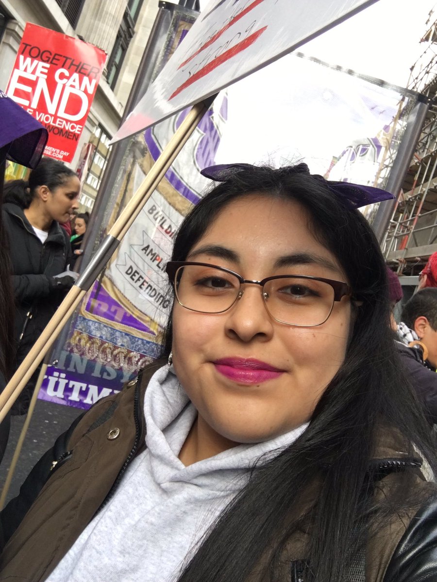 lesbri1's tweet photo. For #IWD2020 I went to #MWR2020 with #sinfronteras part of @lawrsuk The sad reality is that migrant women are afraid to report #domesticviolence so we are using our voices for those who can’t #StepUpMigrantWomen #womeninmarch #powerfulwomen https://t.co/hljR3RXF1P