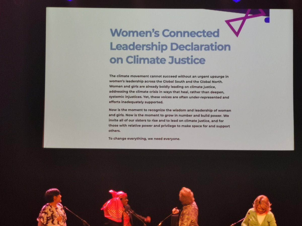 MothersInvent's tweet image. @WOWisGlobal - @patmitchell reminds us of initiatives like @WeLeadClimate - a declaration by #womenoftheworld declaring their dedication to supporting women in achieving #ClimateJustice

Declare your support👇🏽
weleadclimate.org

#womenleadclimate