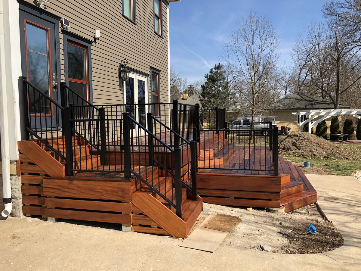 Spring is knocking. Check out this Tiger deck with custom aluminum handrail!