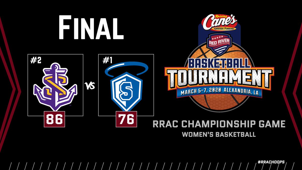 In the final of the 2020 <a href="/raising_canes/">Raising Canes</a> RRAC women's basketball tourney, @lsus_athletics wins its third title in the last four years.