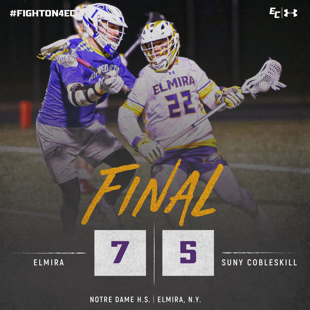 ECSoaringEagles's tweet photo. 🔙2⃣🔙
@Elmira_Lacrosse earned its second consecutive victory on Saturday afternoon with a 7-5 dub over SUNY Cobleskill!💪💪💪
🔗: https://t.co/emiG6Wv5FZ
#FightOn4EC #HailElmira #SOAR #E8mlax https://t.co/hqfvTFq12M