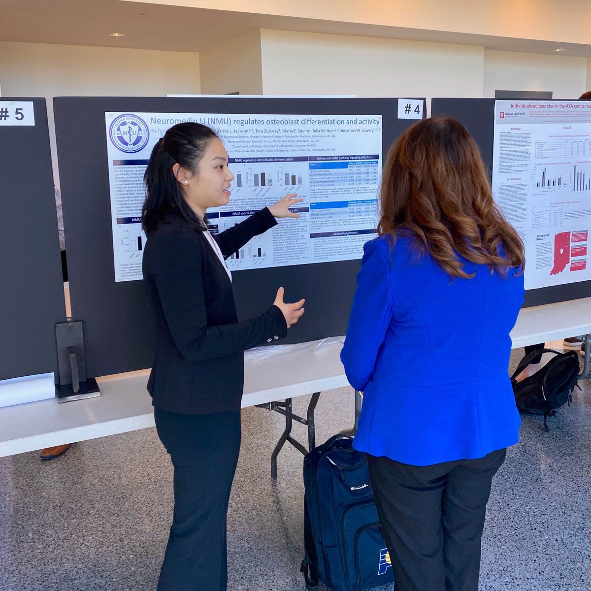 DrJuliaHum's tweet photo. .@MUCOM_BioMed grad students had prime practice prior to their thesis defenses @INPhys1 

Great work @hayley_sabol @Belamill @katie_semon &amp; Ting

#BMSsuccess #INPhys2020 https://t.co/NlwKIl2O3r
