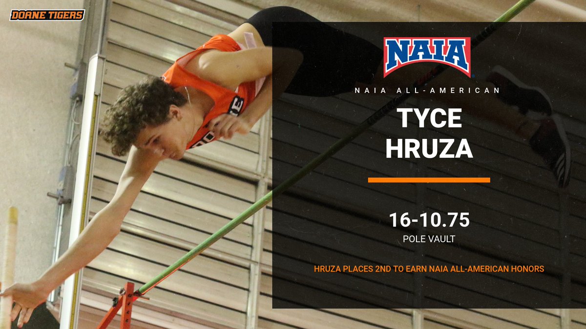 #DoaneTF All-American Tyce Hruza (pole vault)