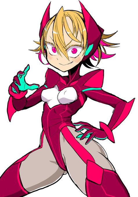 サイバー魔法少女シリーズ ほのおタイプ魔法少女 肉弾戦が得意なのでシオンちゃんと同型のバトルドレスを装着する シオンと比較してパワー特化型 たぶん名前はレナとかレーナとかレーニャとかレイナみたいな感じになると思う 綴りはLeña 