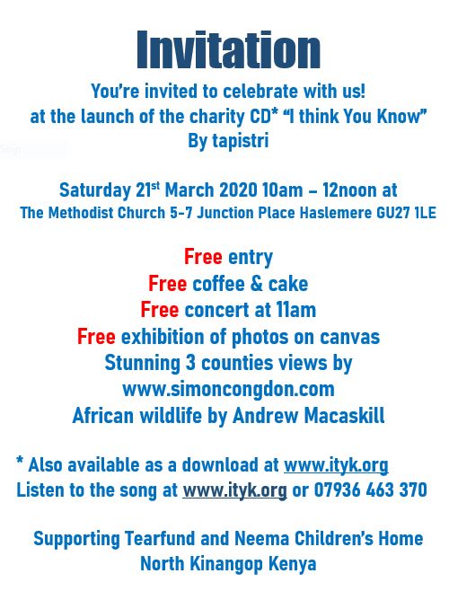 Share this please. a moving charity single On sale now at ityk.org  sent worldwide