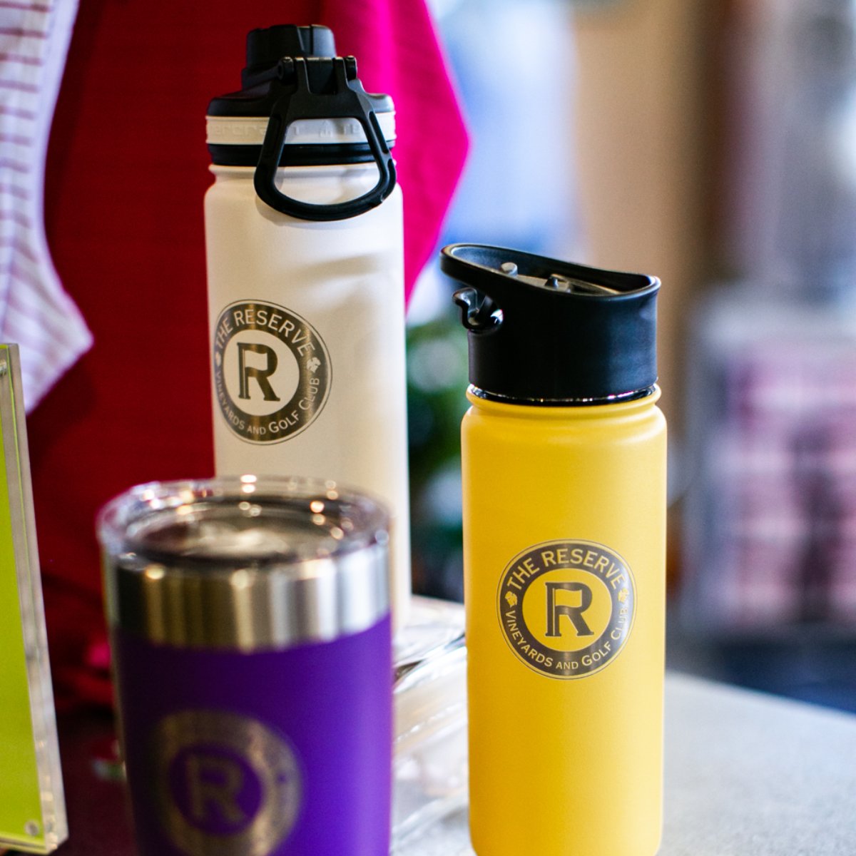 Our merchandise will keep you hydrated!