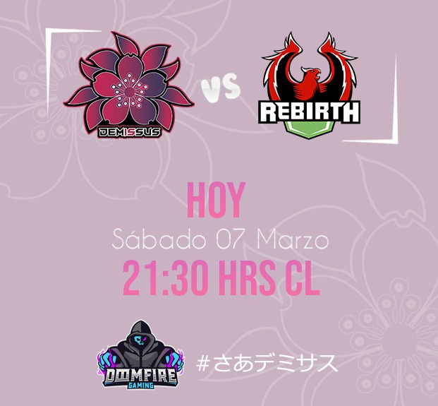 DemissusT's tweet photo. Hoy a las 21:30hrs debutaremos en el torneo @DoomfireC ♥
Todo será transmitido en https://t.co/CQW9rBVUJr esperamos su apoyo!
#goDMI #girlpower https://t.co/lCXP58bjxs
