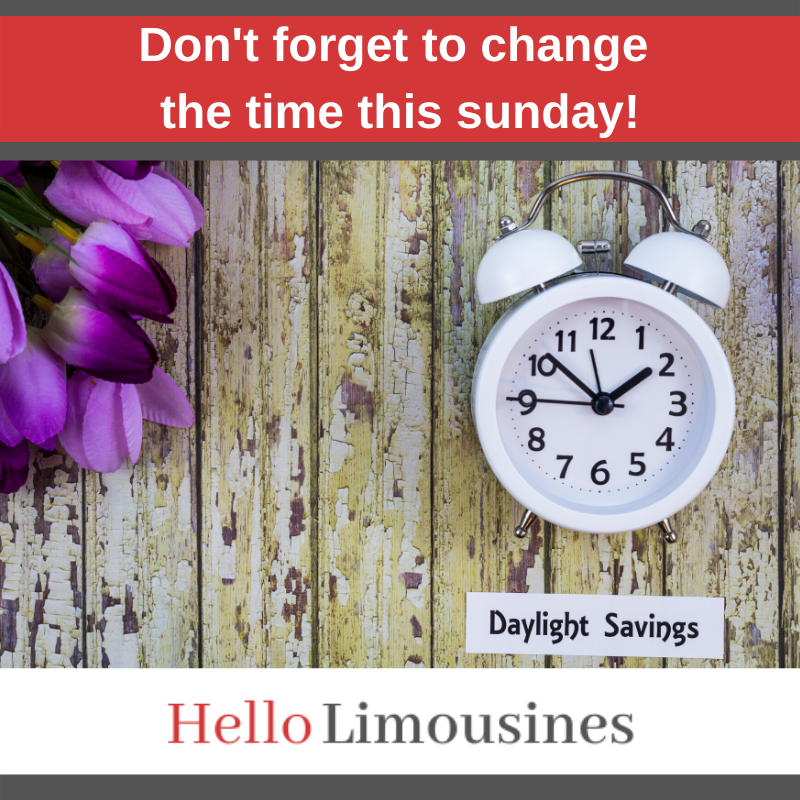 HelloLimousines's tweet image. It’s #DaylightSavings this Sunday! Don’t forget to move your clocks forward an hour. Speaking of savings, we’re offering our valued customers a 10% discount for our #limo and #AirportCarService.
Book today at 1(844)994-3556.

#kingofprussiapa #malvernpa #chesterspringspa