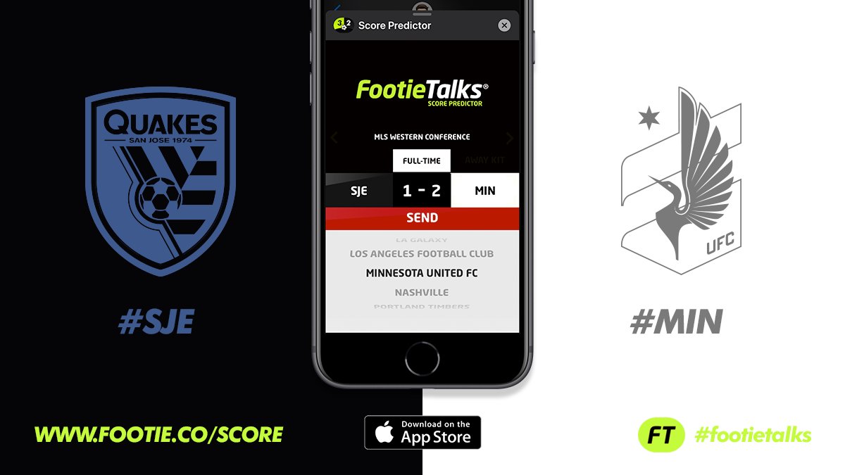 footietalks's tweet photo. ⚽ #SJEMIN
🏆 #MLS25
📅 SUN 08/03
.
🤳 https://t.co/hBgbOefdZ3
.
Download #Footietalks #ScorePredictor FREE to share results and predictions between #friends!
.
#SanJose #Quakes #SJQuakes #TheQuakes #Minnesota #UFC #MINNESOTAFC #MLS #MLSisBack #Follotrick #MLSoccer #Soccer #US https://t.co/8Ukf74fkZr