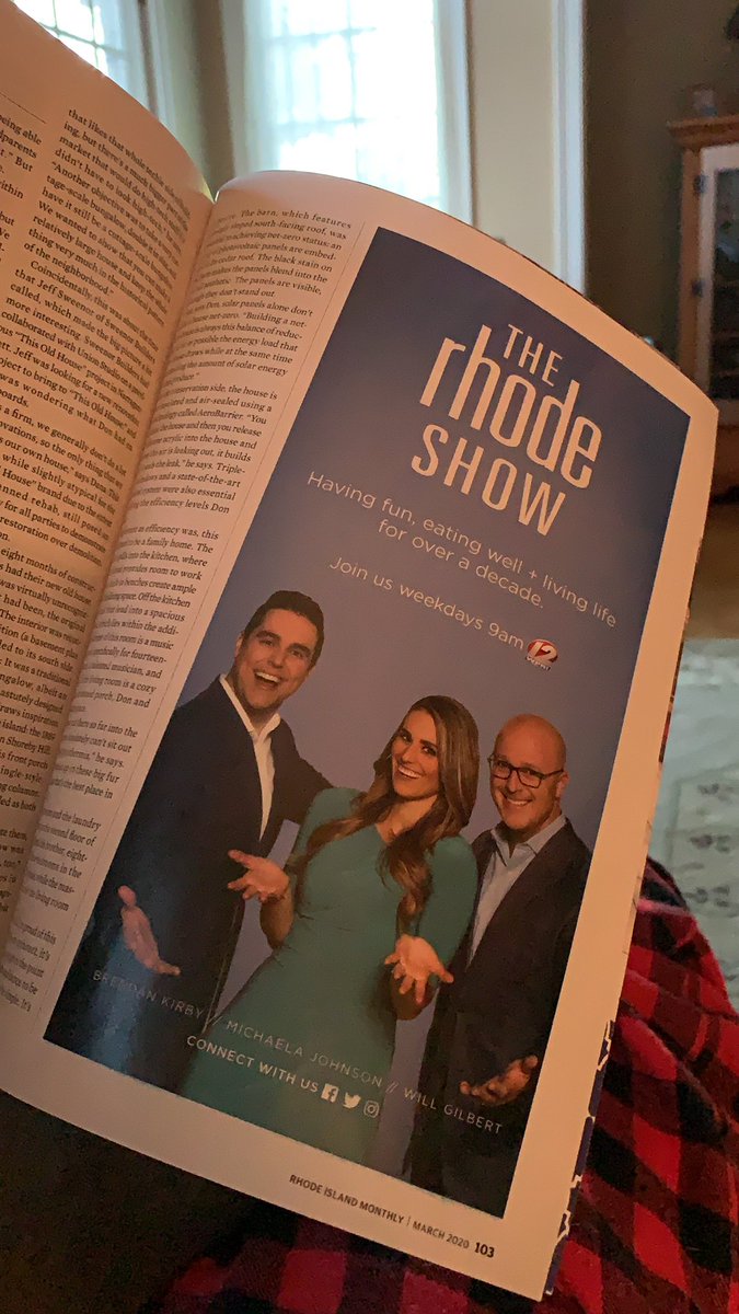 EmilyGibbsTV's tweet photo. What a pretty ad in @RIMonthly 🤗 #TeamRhodeShow @BrendanKirbyTV @WillGilbert1 @Michaela_J_ https://t.co/XmqF3ntUpJ