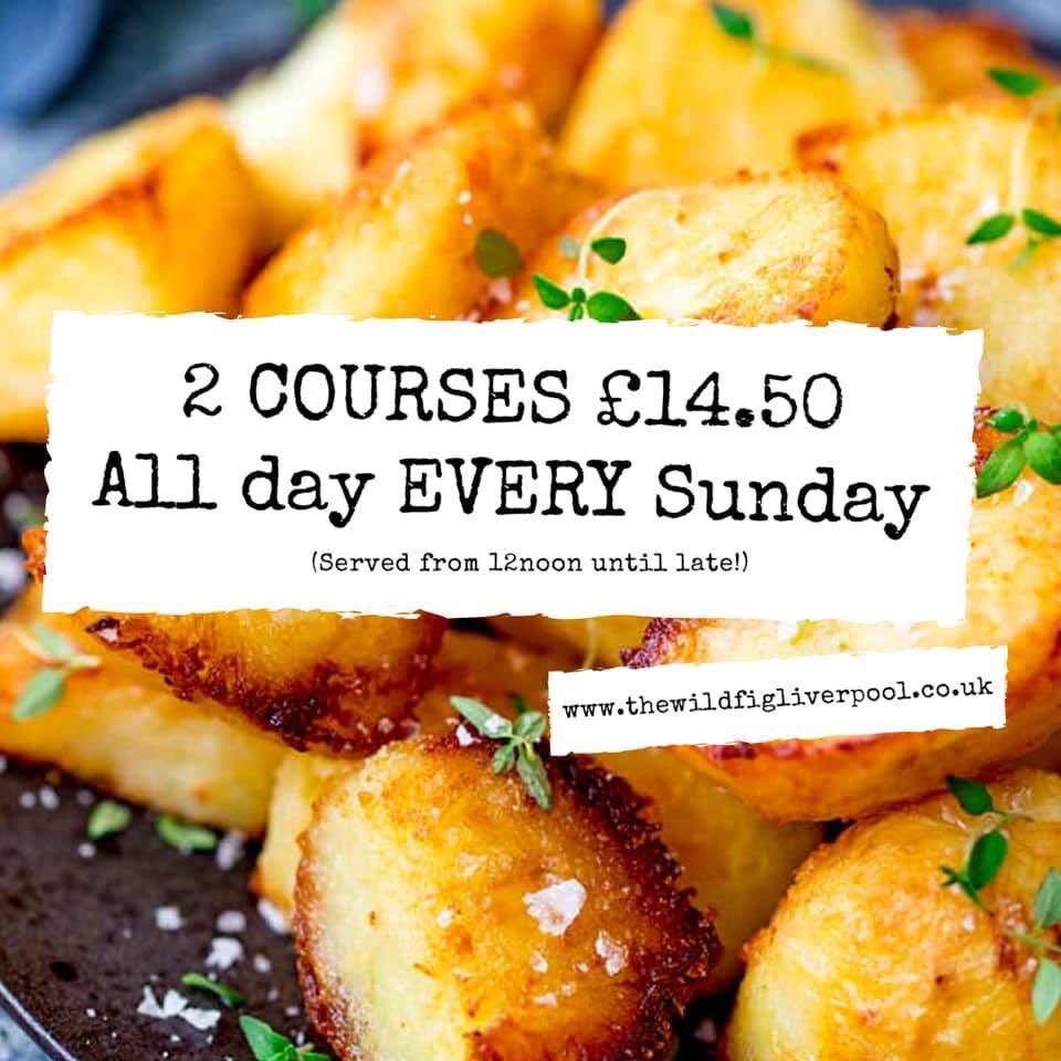 OwensLiverpool's tweet photo. Enjoy sirloin of beef, loin of pork or chicken with bacon and stuffing. All served with wonderful roasties, yorkies, delicious veg &amp; a rich gravy!

Enjoy 2 courses for just £14.50 or 3 courses for £20.

Click here to reserve your table for tomorrow: https://t.co/IpJoteLerX https://t.co/HzSmSJPU5b