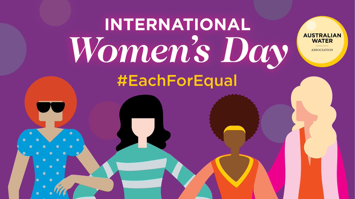 AustralianWater's tweet photo. Today we celebrate the #women across our #water sector who are inspiring positive change in their areas of expertise, and also our industry #champions who are channelling change for an equal future! #IWD2020 #EachforEqual #ChannelingChange https://t.co/8f28vyewGI