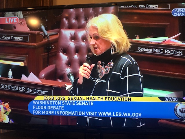 WashingtonSRC's tweet photo. ESSB 5395: I have never had so many communications on a bill. I did a survey and 60% of the parents said NO to this. It would be higher if parents saw the actual material. Why are kids who are before puberty talking about a morning-after pill?
#waleg #StandForParents https://t.co/5jPrzocjRd