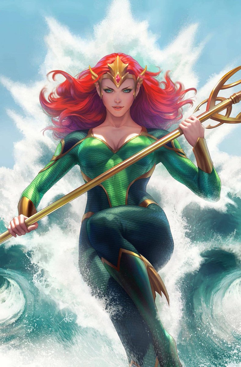 DAY 7: MERA! Mera of Xebel is an Atlantean and wife of Aquaman. The QUEEN of Atlantis, Mera possesses hydrokinesis and can breathe underwater. IMHO she has as much right to be on the Justice League as Aquaman does, it not MORE. Played by Amber Heard.  #WomensHistoryMonth