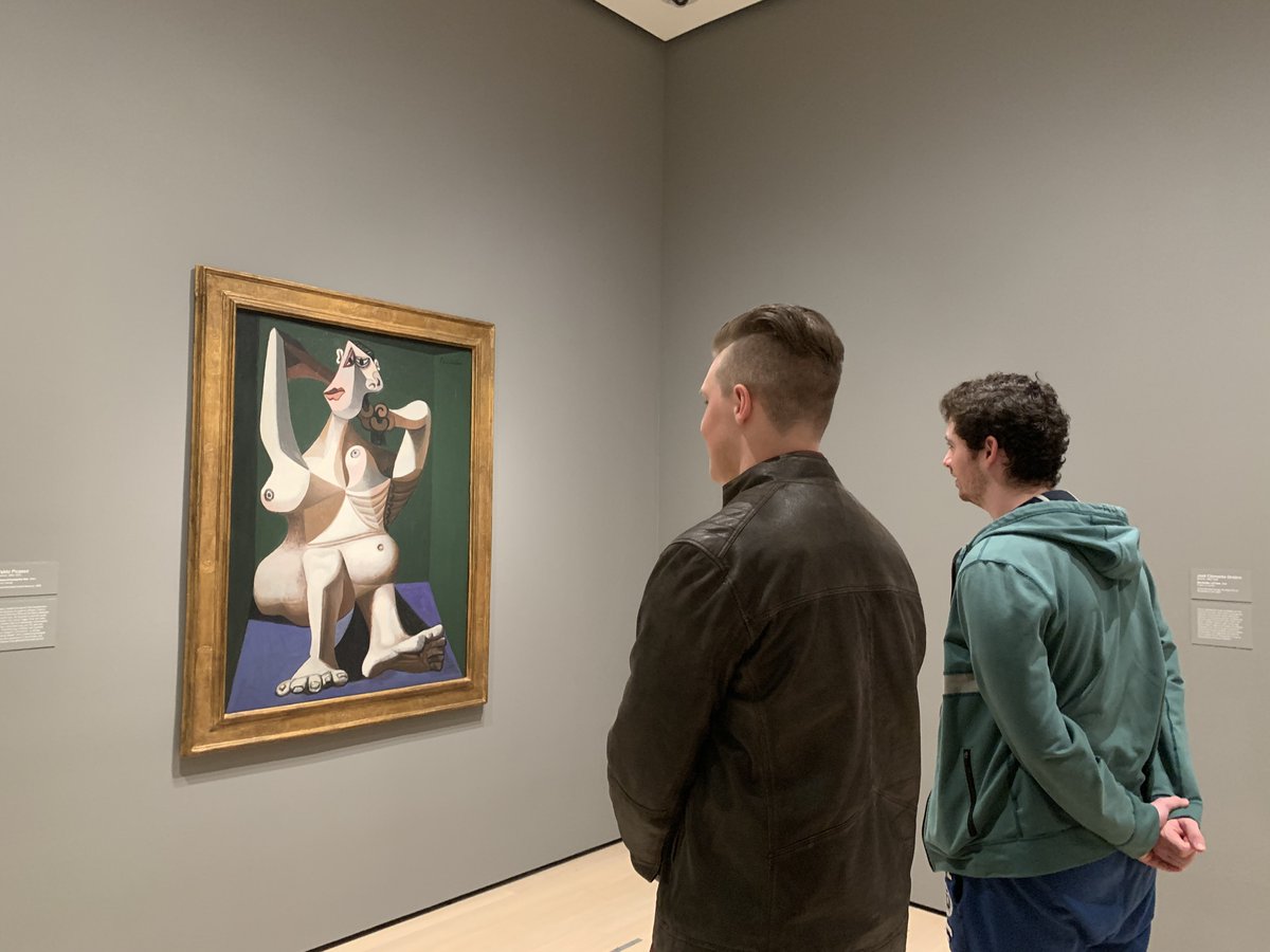 OfficialHHHCSD's tweet photo. To celebrate World Language Week, Mrs. Mees' Spanish classes from Hills West took a trip to the @MuseumModernArt in New York City. The students saw artworks by Spanish artists that they learned about in class. #HHHCSD #FLWeek #NFLW20 https://t.co/I3mMPDdK2c