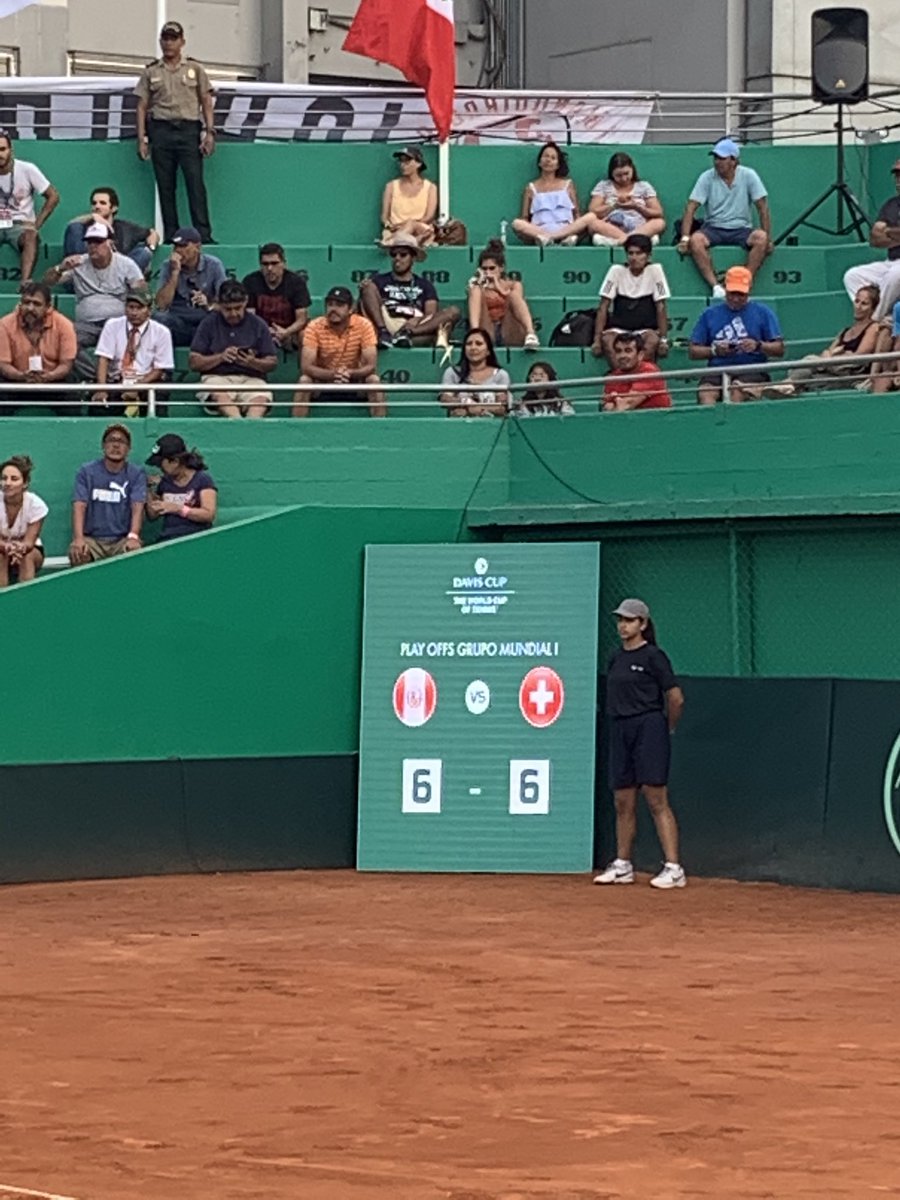 swiss_tennis's tweet photo. #PERSUI 3🇵🇪:🇨🇭1 We were hoping for a different result. Henri lost a tight three-setter after letting a 3:0 lead in the 3rd set TB slip. Congrats, Peru! #SupportTheSwiss https://t.co/KfztRcZLx9