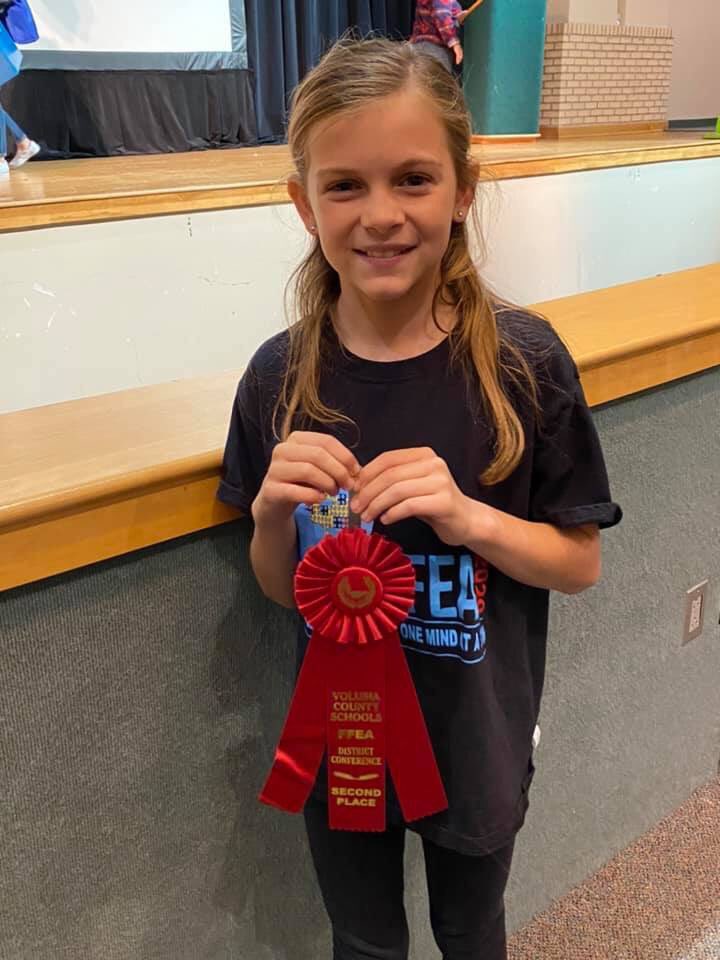 amhall814's tweet photo. Congrats to our awesome FFEA students &amp; advisors, Monica Campbell, Laura Cosimi &amp; Debbie Tarmann! First place overall, 1st in cheer &amp; showboard, 2nd in scrapbooking. Lily Egner took 1st in essay, followed by Emma Corley in 2nd. Spruce Creek is shining bright!🏆🏅❤️👏🏻@scesbobcats https://t.co/LCGZbKBYMW