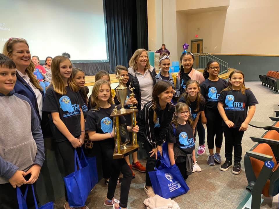 amhall814's tweet photo. Congrats to our awesome FFEA students &amp; advisors, Monica Campbell, Laura Cosimi &amp; Debbie Tarmann! First place overall, 1st in cheer &amp; showboard, 2nd in scrapbooking. Lily Egner took 1st in essay, followed by Emma Corley in 2nd. Spruce Creek is shining bright!🏆🏅❤️👏🏻@scesbobcats https://t.co/LCGZbKBYMW