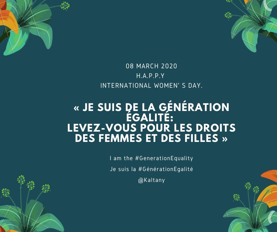 kaltany's tweet photo. H.a.p.p.y  I.n.t.e.r.n.a.t.i.o.n.a.l W.o.m.e.n's D.a.y. 
#levons-nous pour les #droits des #Femmes et des #Filles.
@jessica_malaury  @AMindaoudou  @ReyhanathTOURE @JoaneVigninou @herminebokossa @HalimatouZika  @AurelieASZ @JosefaSacko @Fes_Benin @RoukyADj https://t.co/HPBnqZbERv