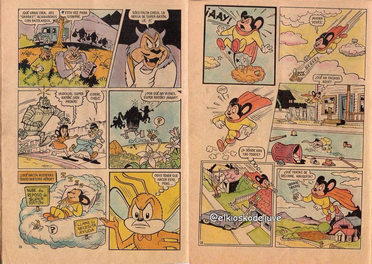 elkioskodejuve's tweet photo. El Super Ratón N°375 presenta: "El día de los robots" Editorial Novaro. México 1978.
#ElSuperRatón #SuperRatón #MigthyMouse #EditorialNovaro #Novaro https://t.co/EAk8Zh7eMf