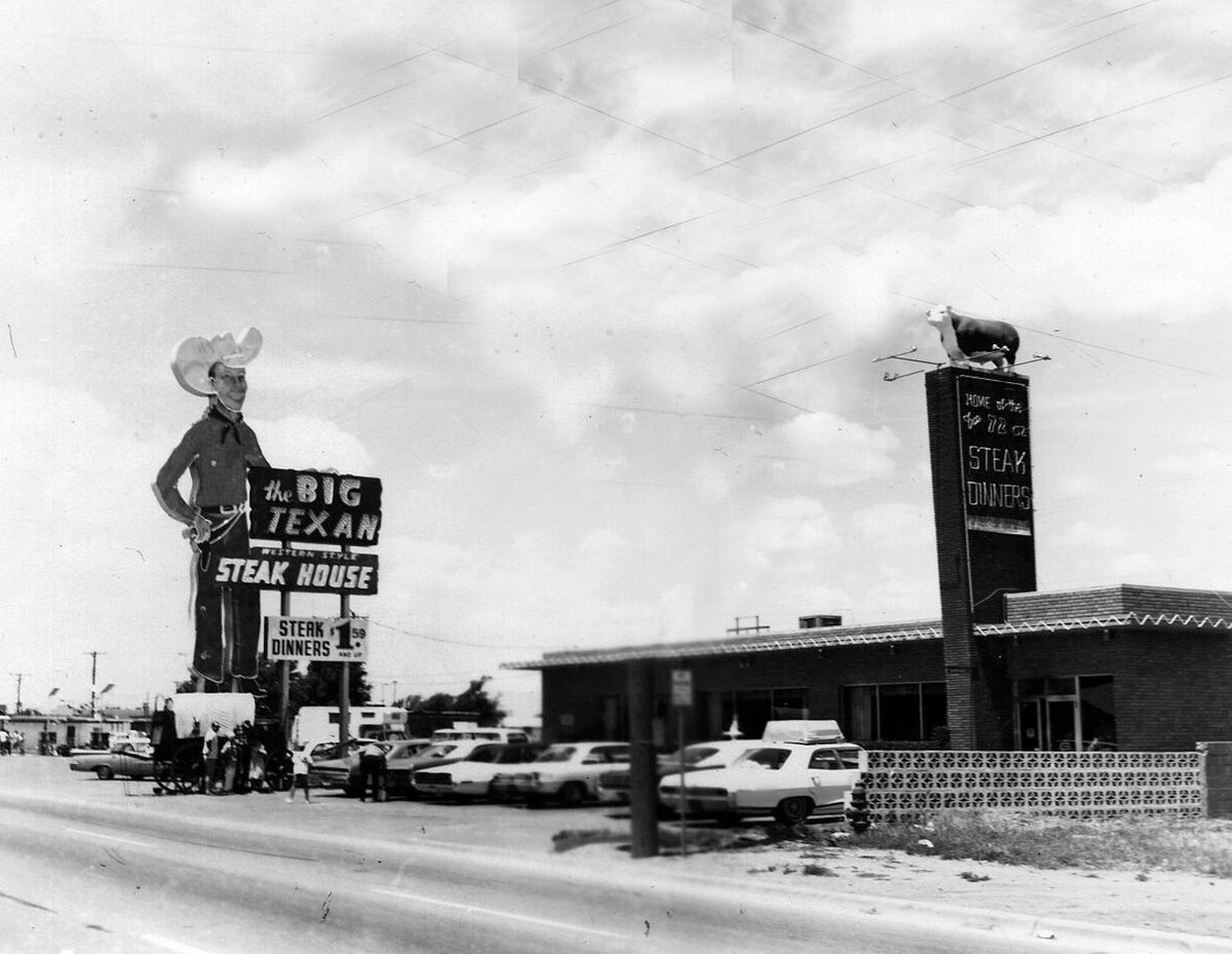 TheBigTexan's tweet image. After thousands of gallons of homemade beer, millions of people fed, and 9,832 #72ozSteak champions, the Big Texan still continues the legacy that R.J. Lee created on this very day 60 years ago! Thank you to all who have supported us over the years!!! bigtexan.com/history-timeli…