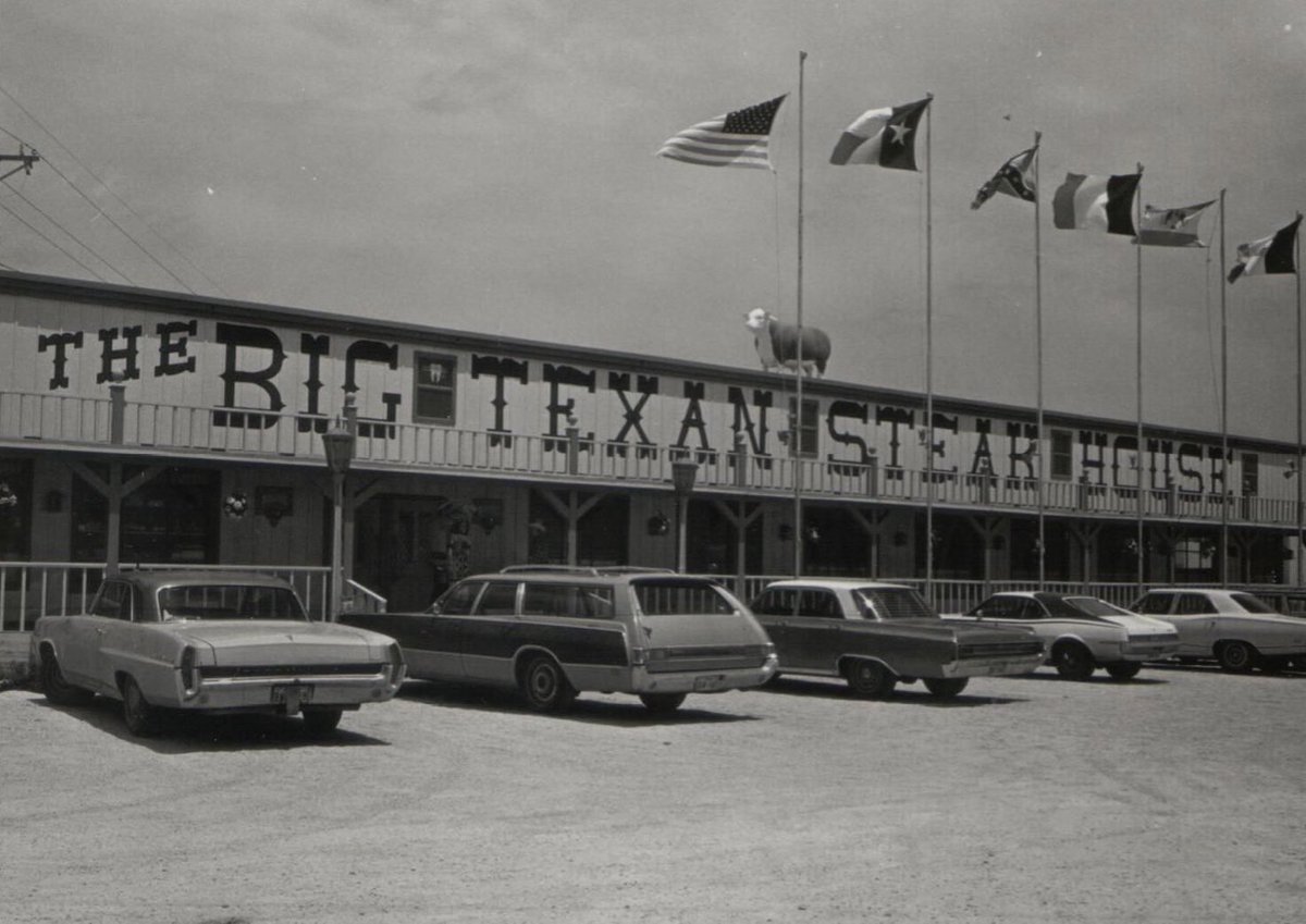 TheBigTexan's tweet image. After thousands of gallons of homemade beer, millions of people fed, and 9,832 #72ozSteak champions, the Big Texan still continues the legacy that R.J. Lee created on this very day 60 years ago! Thank you to all who have supported us over the years!!! bigtexan.com/history-timeli…