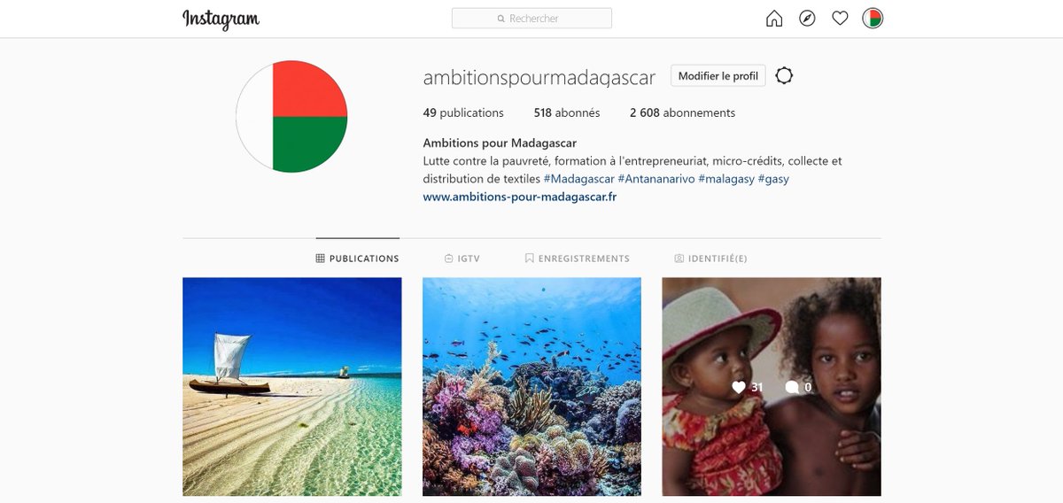 L'Association Ambitions pour Madagascar est désormais sur Instagram. Nous vous invitons à nous suivre ici : instagram.com/ambitionspourm…