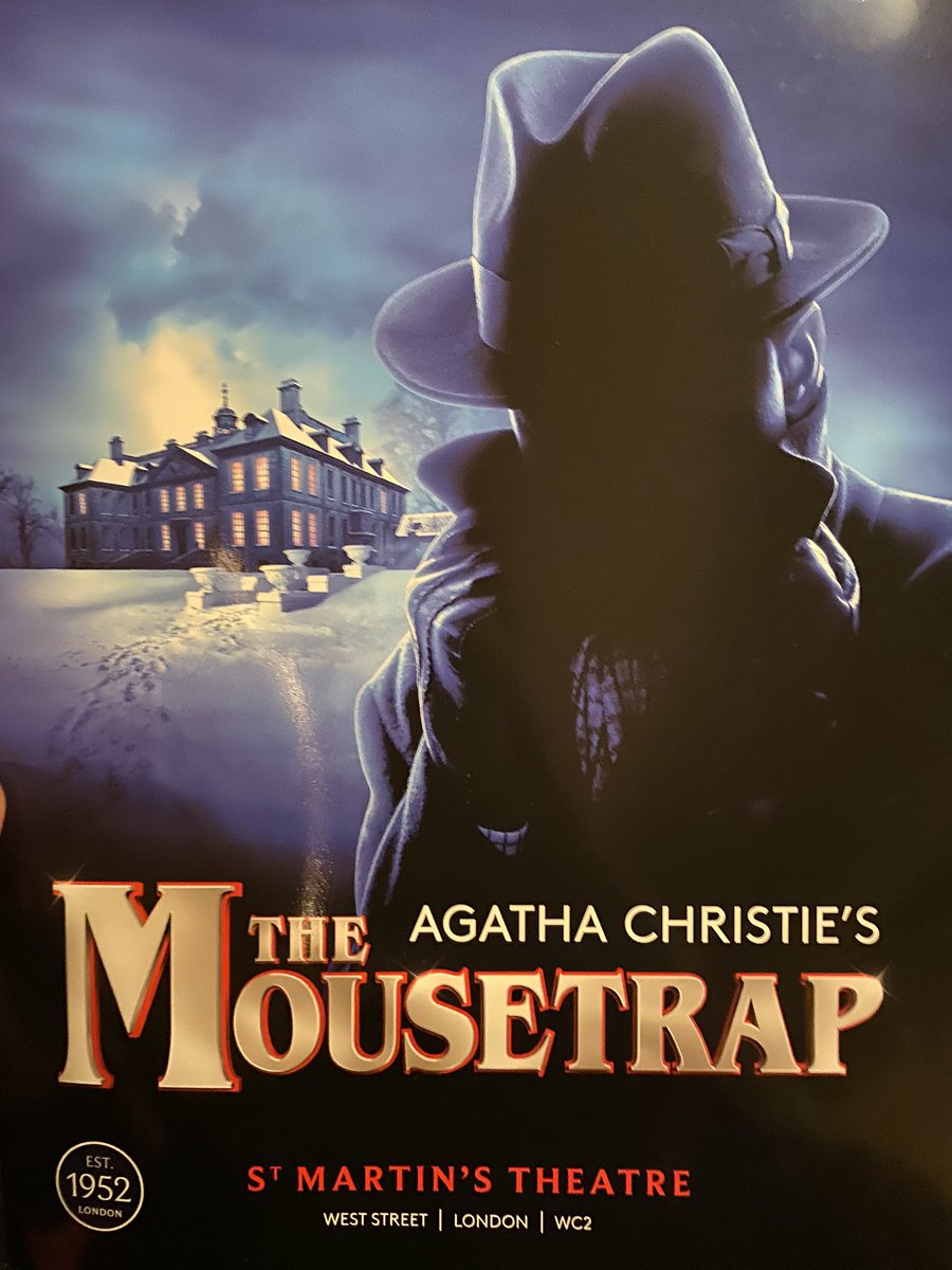WestoverRasin's tweet photo. Loved seeing โThe Mousetrapโ ๐@MousetrapLondon tonight! #WestoverMusic #WestoverGlobalPrograms ๐ต๏ธโโ๏ธ๐ญ๐๐ญ https://t.co/u2WyKIjIfv