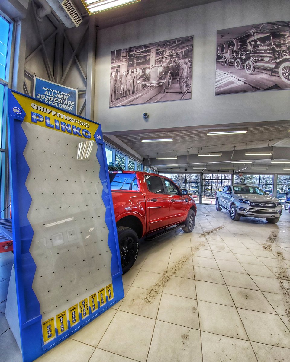 GriffithsFord's tweet photo. Plinko is back for the month of March during Ranger Round-up
#rangerrounduphinton #plinko #griffithsford #f150 #ford #fordranger #ranger
#truckgoals #myhinton #HintonFirst #mountainlife #adventureawaits #albertaforddealer #grandecache #yeg #valemount https://t.co/PBdHCOvWWZ