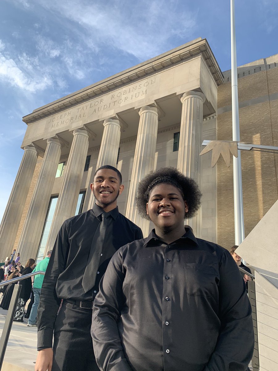 dvillehschoir's tweet photo. Nick and Quinton were selected to represent Texas in the Southwest American Choral Directors Association (SWACDA) National Honor Choir from Little Rock, Arkansas. #swacda https://t.co/c0dWS7SswK