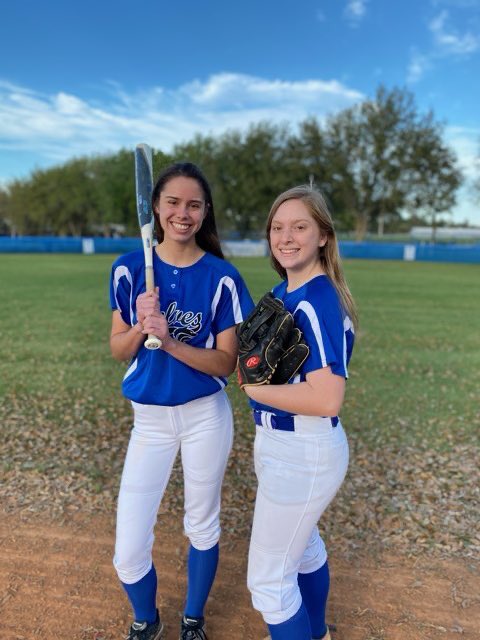 AmorosoSobol's tweet image. My beautiful softball girl and her beautiful friend! #deltonawolves