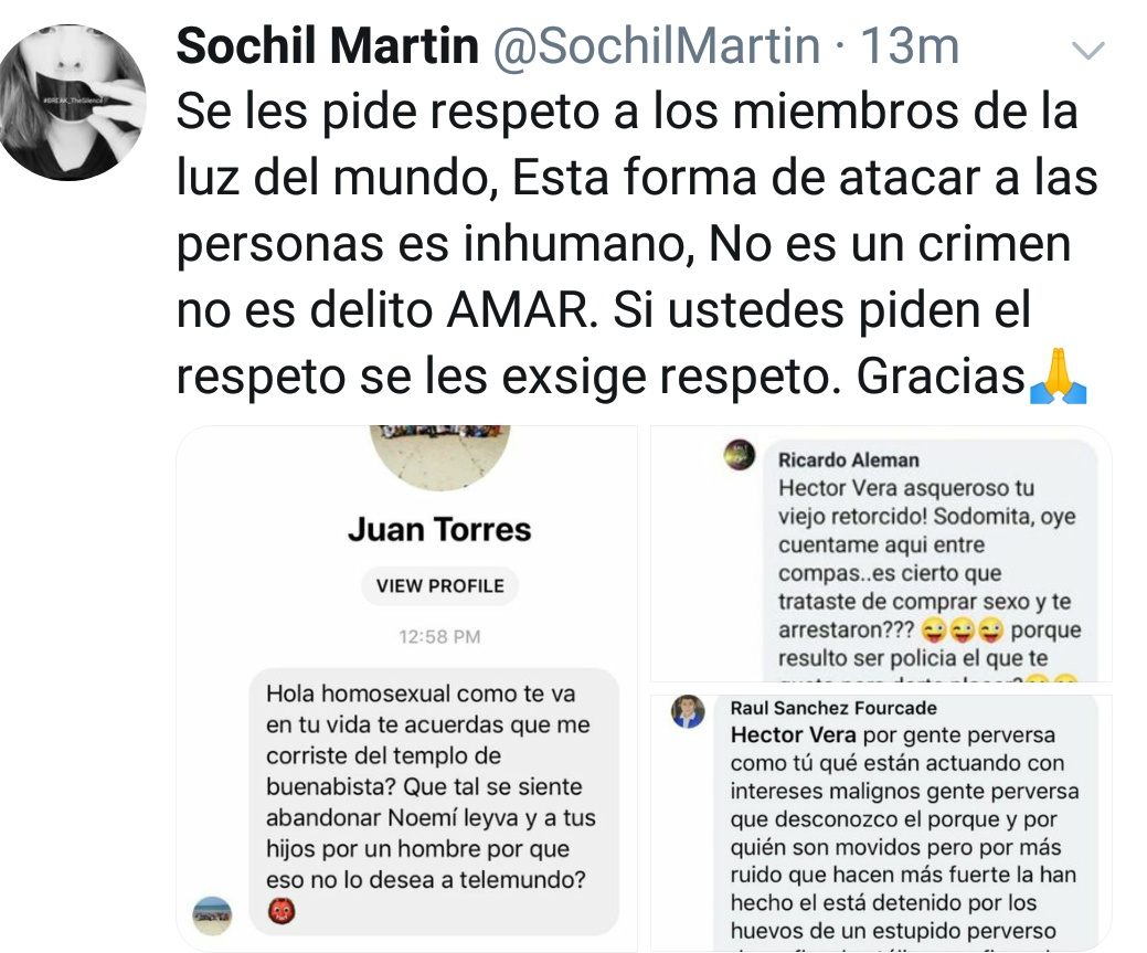SochilMartin's tweet photo. @eliezergtz2 Señor Gutierez eduque a sus miembros. La intolerancia a la libertad de exprecion no es cristiano. https://t.co/lECQw4g56D