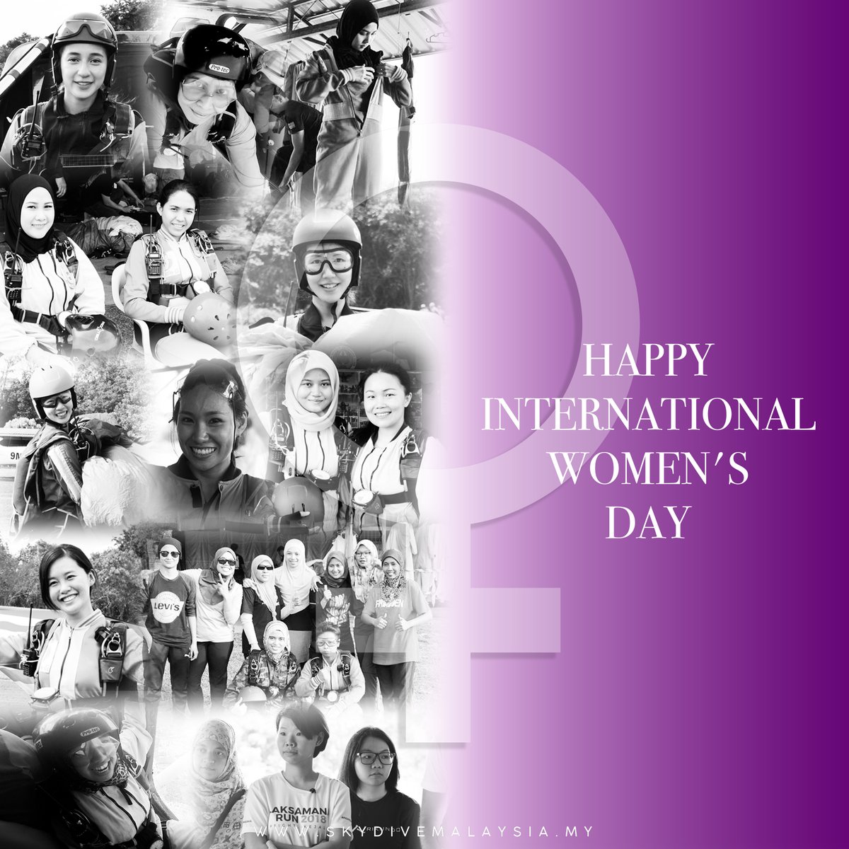 HawkSkydive's tweet photo. It's March 8th! Happy International Women's Day to all the ladies out there.

Where there is a woman, there is strength. 

Visit https://t.co/6ibePKkibA or leave us a WhatsApp message at +6013-3467968 for more details! https://t.co/jyvE8kUxha