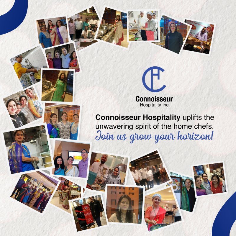 Connoisseur_Inc's tweet photo. Connoisseur Hospitality's continuous endeavour to provide a platform to these talented home chefs who just needed a push to shine bright has now resulted into a team full of professional home chefs who run a kitchen like a pro! https://t.co/3CYNJTTbTc