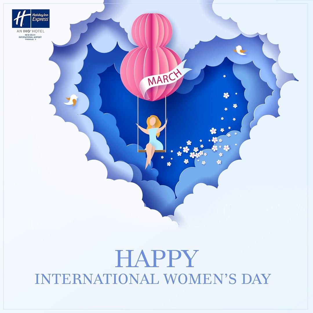 Holiday_InnExp's tweet photo. Spread your wings and manifest your dreams into reality with all that you can be. Team Holiday Inn Express New Delhi Int'l Airport T3 wishes you a Happy Women’s Day!

#holidayinnexpress #Holidayinn #IHG #womenday #InternationalWomensDay #InternationalWomensDay2020 #8thMarch https://t.co/l9QwjMTgha