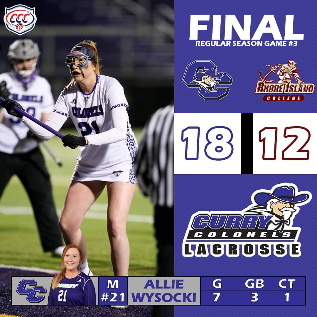 CurryColonels's tweet photo. 🥍#ColonelsWIN!!!🥍
Late Scoring Surge Pushes @CCWLAX Past RIC
STORY → https://t.co/78TFVoyl0G
#GoColonels #BleedPurple #CCCWLAX #d3lax https://t.co/iwjw2aILyu